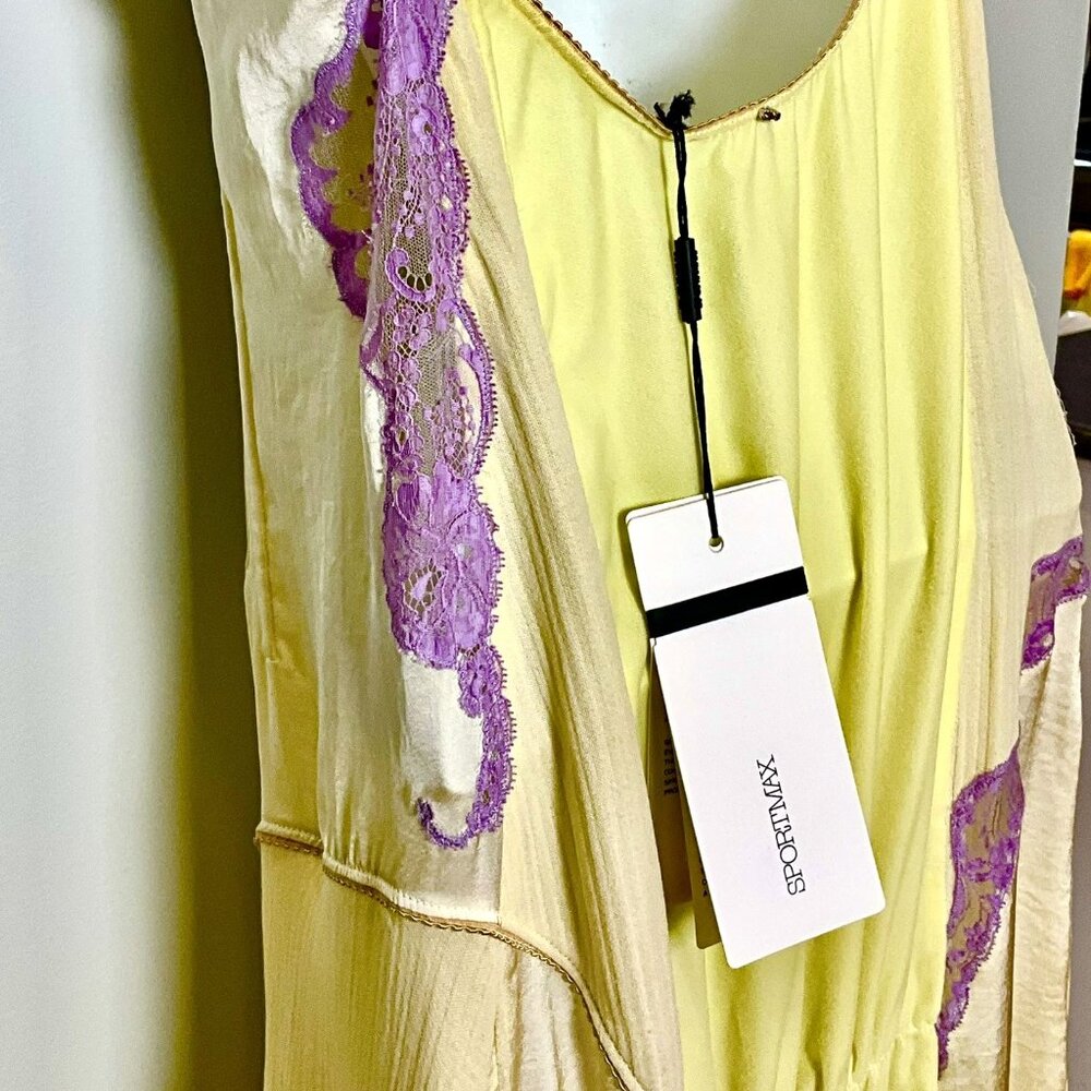 Sportmax "Donald" Silk Dress Size IT 42 Italy - Picture 11 of 15